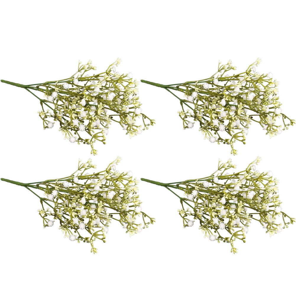 Set of 4 Gypsophila Fake Flowers for Wedding Bouquets and Floral Design Use