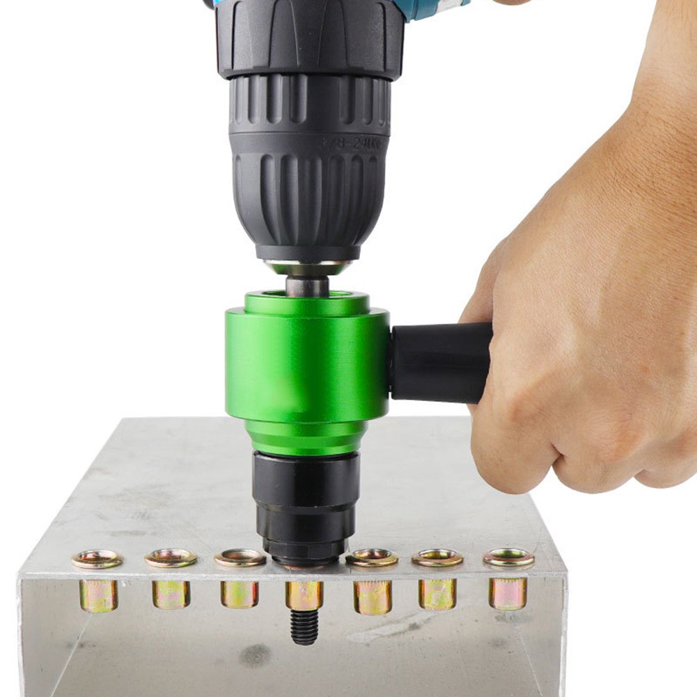 Electric Rivet Tool Adapter Kit for Effective Riveting with Drill or Ratchet