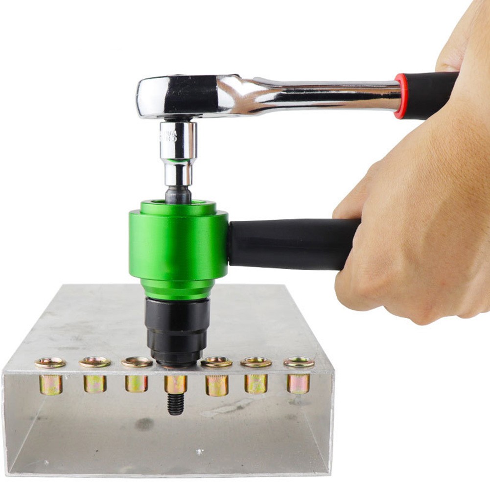 Electric Rivet Tool Adapter Kit for Effective Riveting with Drill or Ratchet