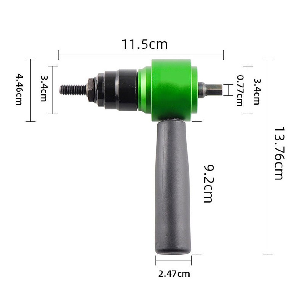 Electric Rivet Tool Adapter Kit for Effective Riveting with Drill or Ratchet