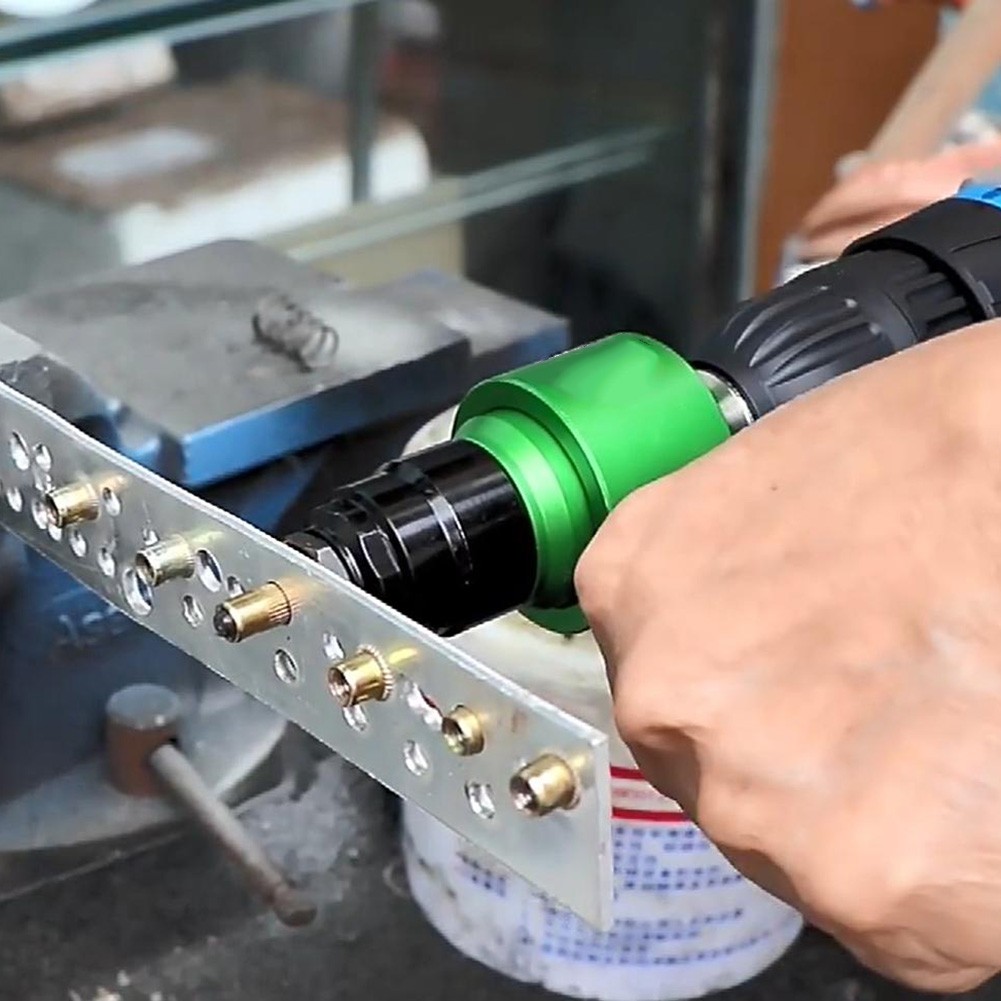 Electric Rivet Tool Adapter Kit for Effective Riveting with Drill or Ratchet