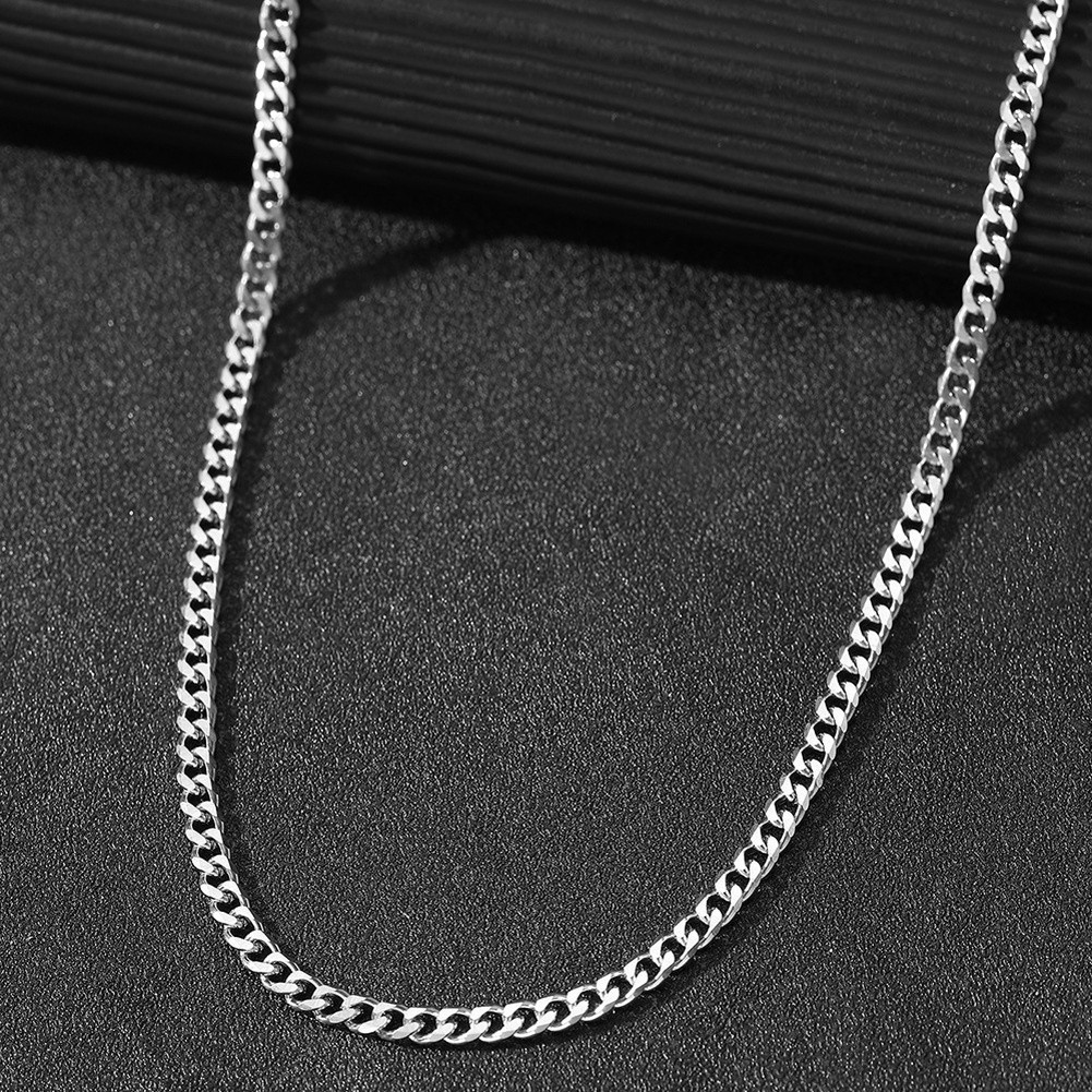 Lagenlook Box Kette Halskette Damen Gold Edelstahl U Form mit Klinge Kette - Picture 19 of 20