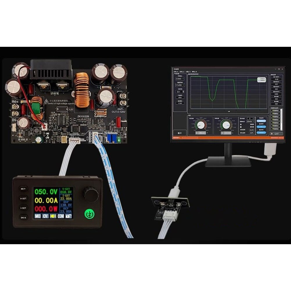 10022C DC Step Down Power Supply with Color Screen and Enhanced Performance