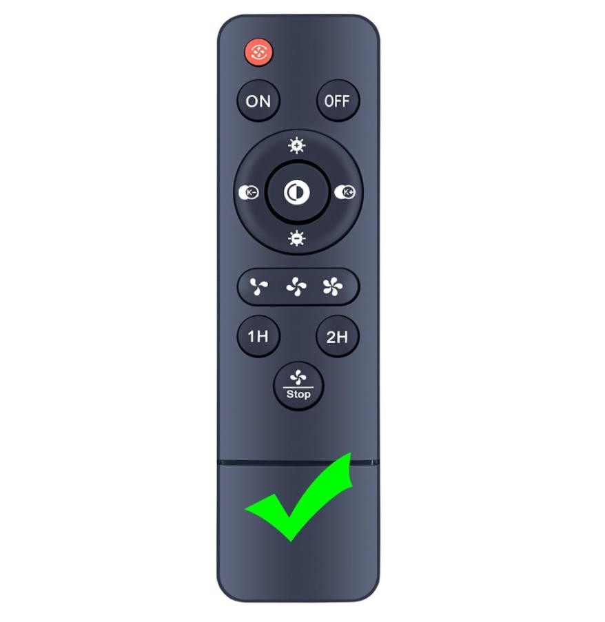 Infrared Wireless Remote Control for Ceiling Fan Light with 3 Speed Fan Control