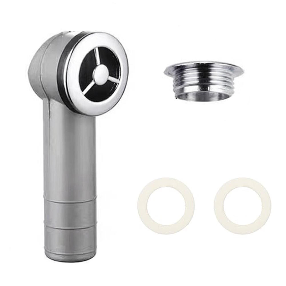Kitchen Sink Drain Pipe Accessory 2in1 for Easy Disposal and Smell Control