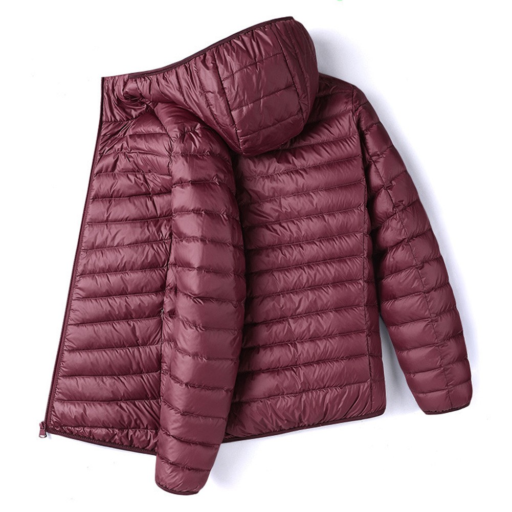 Men Long Sleeve Outdoor Lightweight Down Cotton Short Jacket Warm Coat - Picture 26 of 26