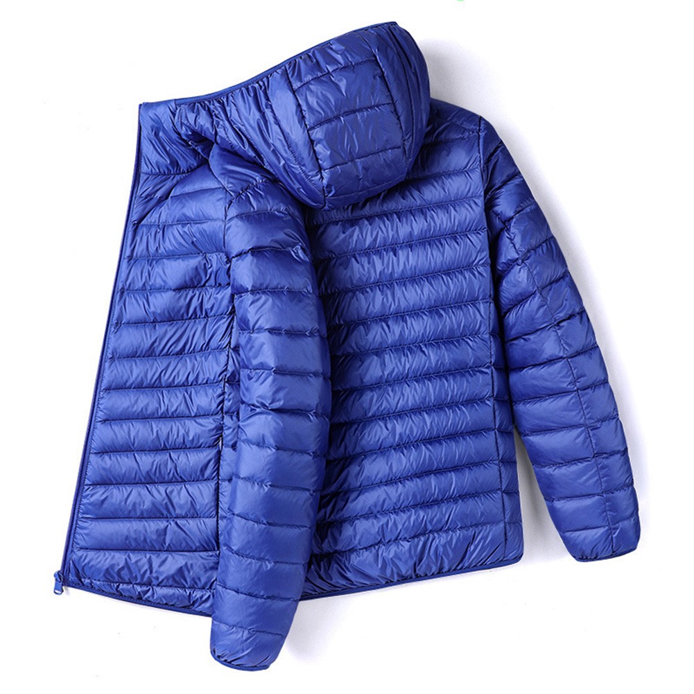 Men Long Sleeve Outdoor Lightweight Down Cotton Short Jacket Warm Coat - Picture 24 of 26