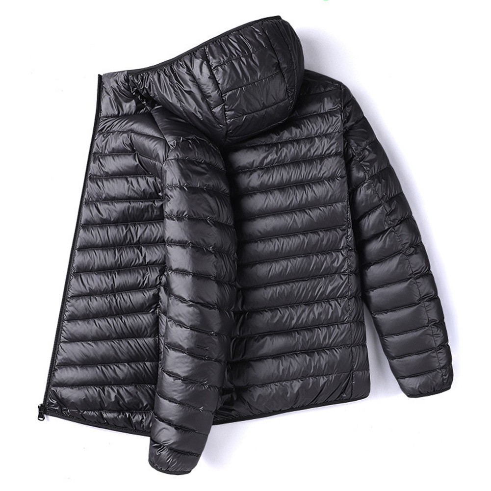 Men Long Sleeve Outdoor Lightweight Down Cotton Short Jacket Warm Coat - Picture 13 of 26