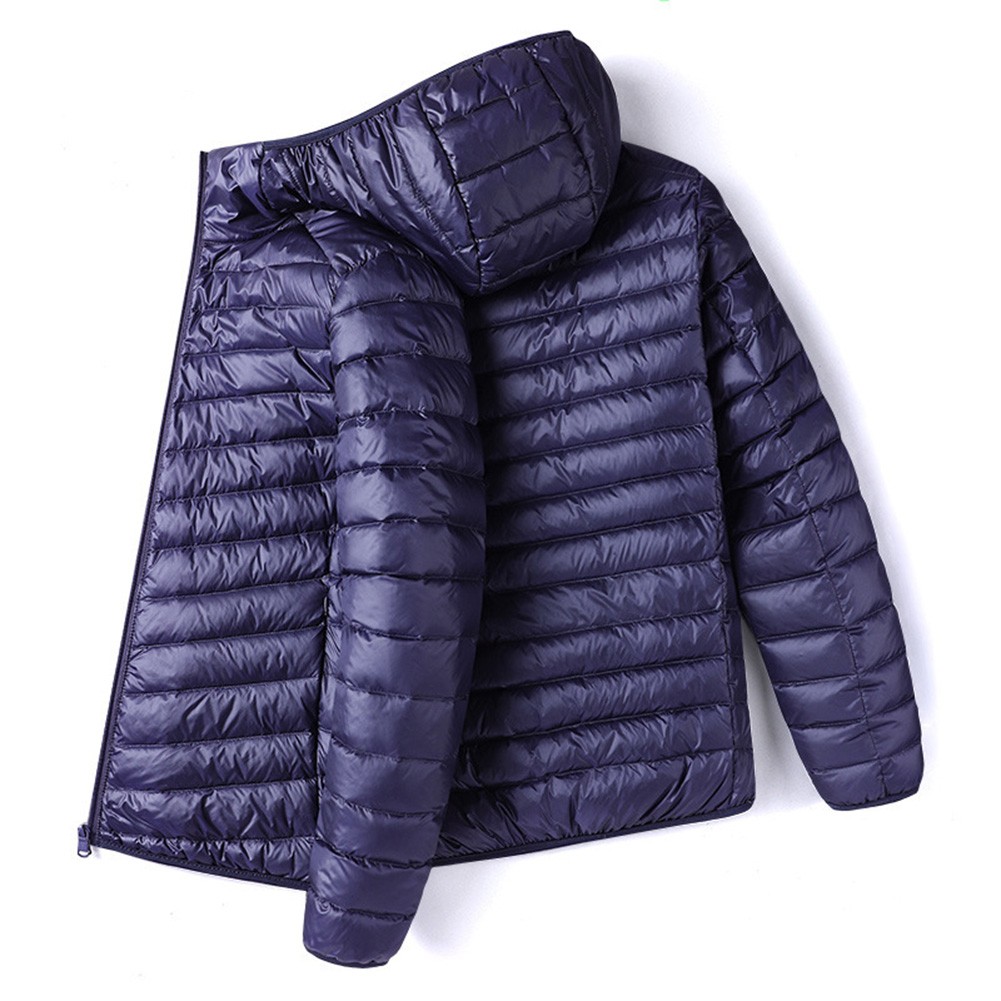 Men Long Sleeve Outdoor Lightweight Down Cotton Short Jacket Warm Coat - Picture 22 of 26