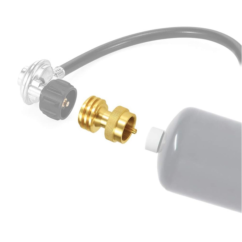 Conector de latón adaptador de tanque de propano de 1 lb a 20 lb para conexión de tanque de propano pequeño - Imagen 15 de 22