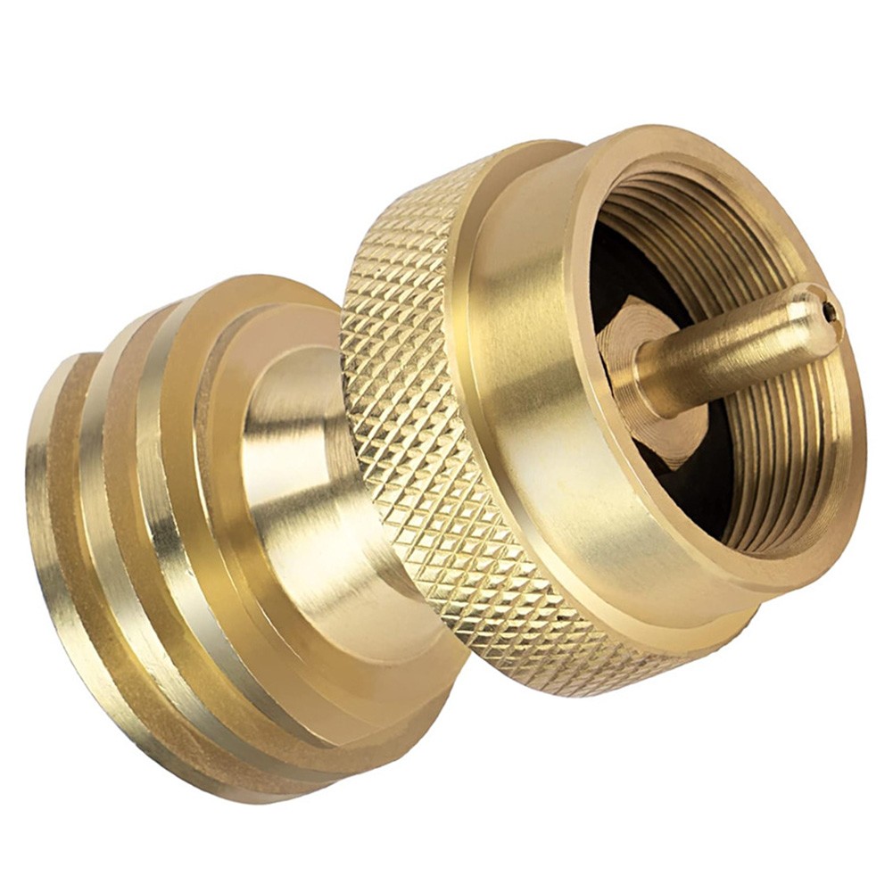 Conector de latón adaptador de tanque de propano de 1 lb a 20 lb para conexión de tanque de propano pequeño - Imagen 18 de 22