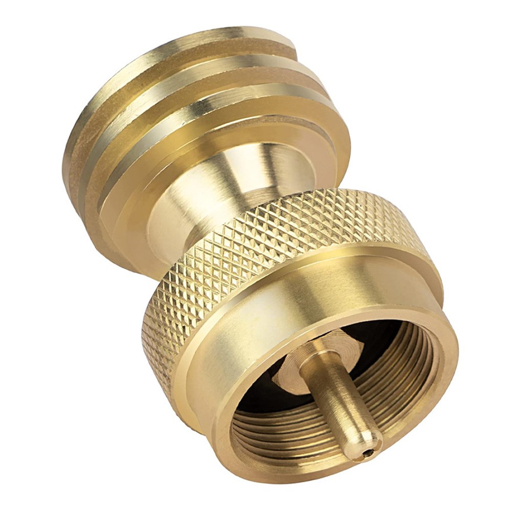 Conector de latón adaptador de tanque de propano de 1 lb a 20 lb para conexión de tanque de propano pequeño - Imagen 12 de 22