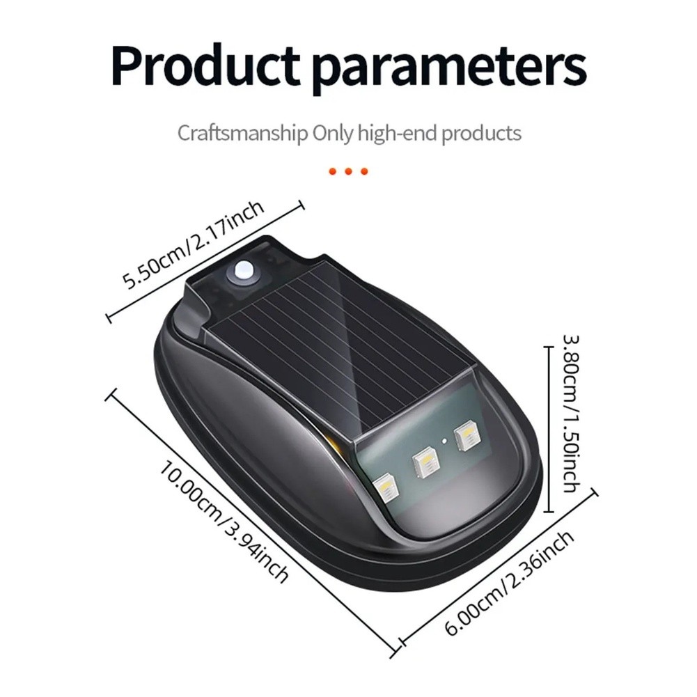 Luz Estroboscópica LED para Cola de Camión USB Energía Solar Control Remoto con Colores RGB - Imagen 23 de 34