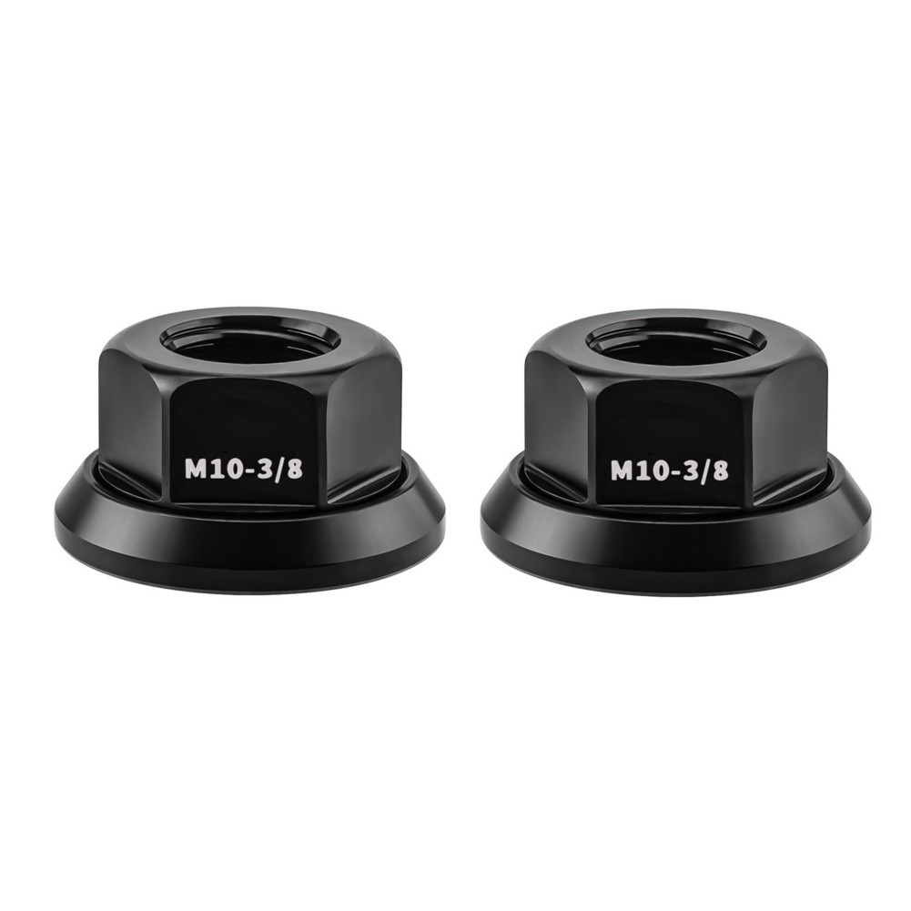 Bike Hub Nuts for m10 3 8 Aluminum Alloy 2PCS with Gaskets for Folding Bikes