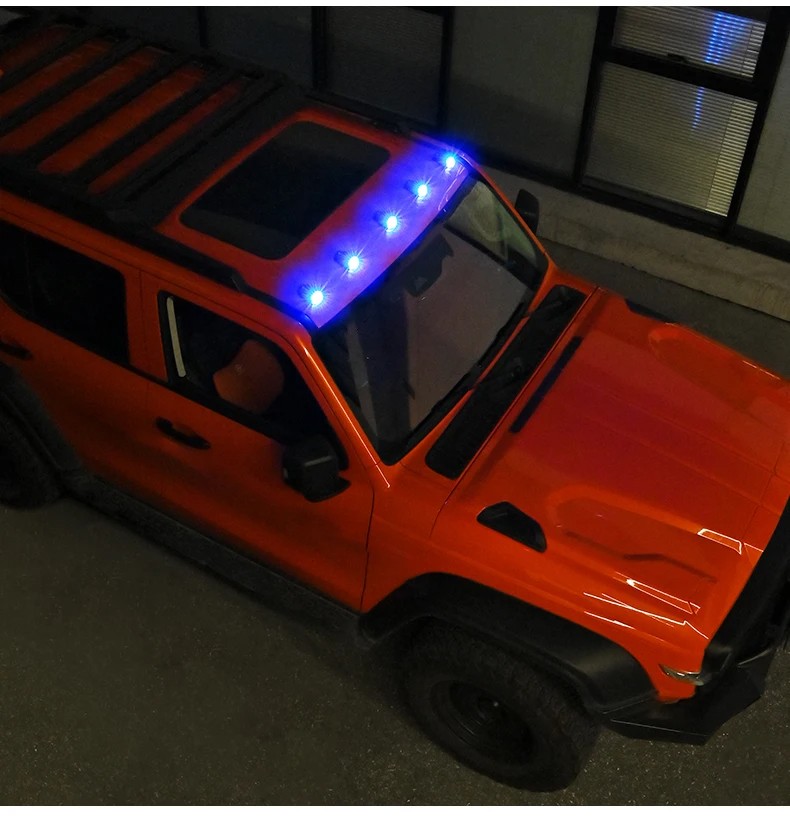 Luz Estroboscópica LED para Cola de Camión USB Energía Solar Control Remoto con Colores RGB - Imagen 25 de 34