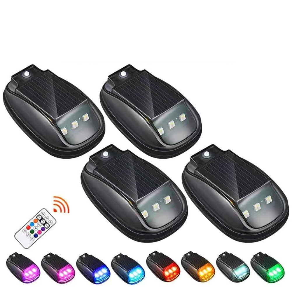 Luz Estroboscópica LED para Cola de Camión USB Energía Solar Control Remoto con Colores RGB - Imagen 31 de 34