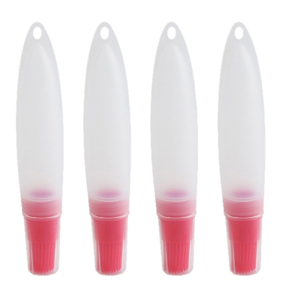 Silicone Basting Brush Set for BBQ Oil Application 4pcs and Easy Clean