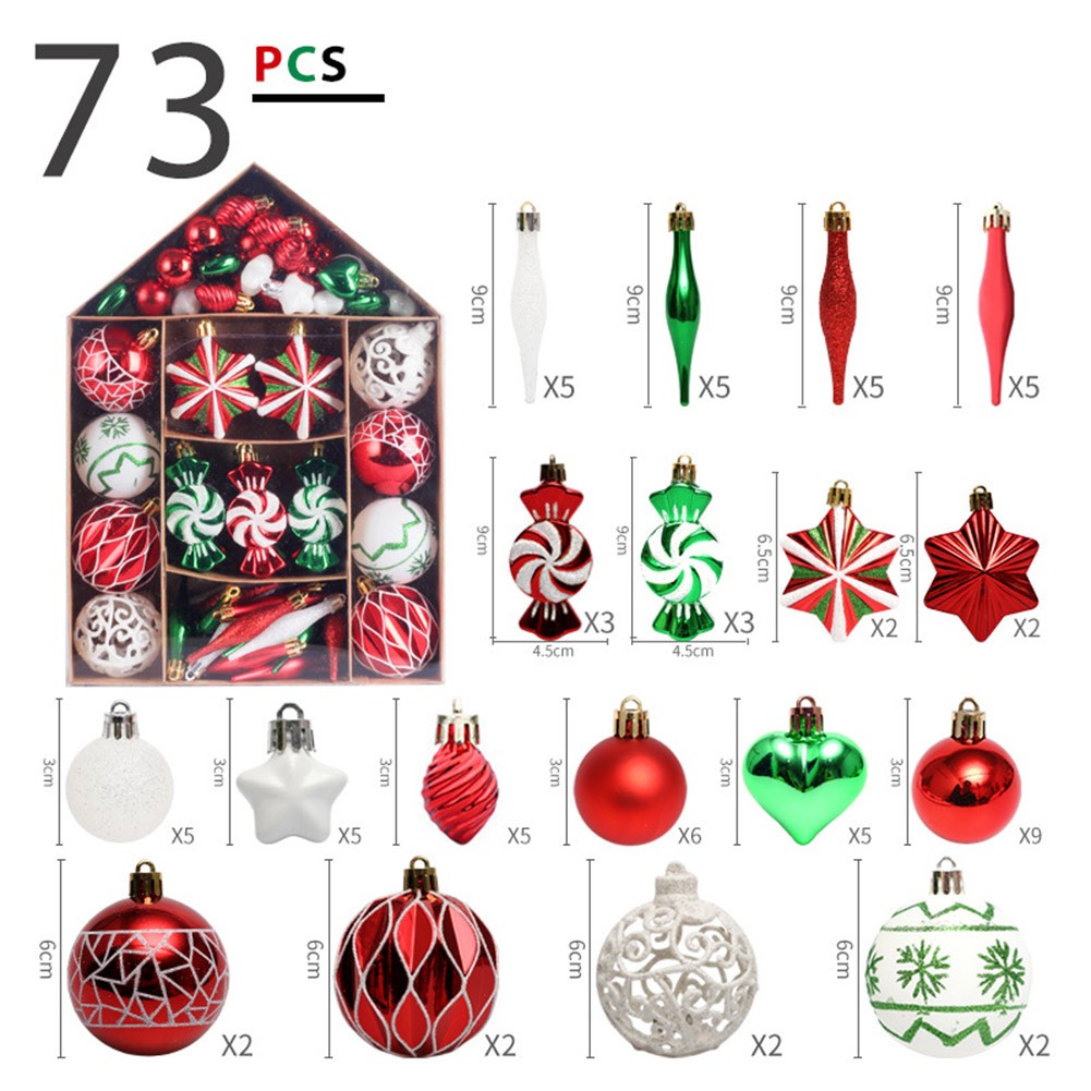 Christmas Ball Ornaments Festive Home Decoration Christmas Party Decor - Picture 20 of 32