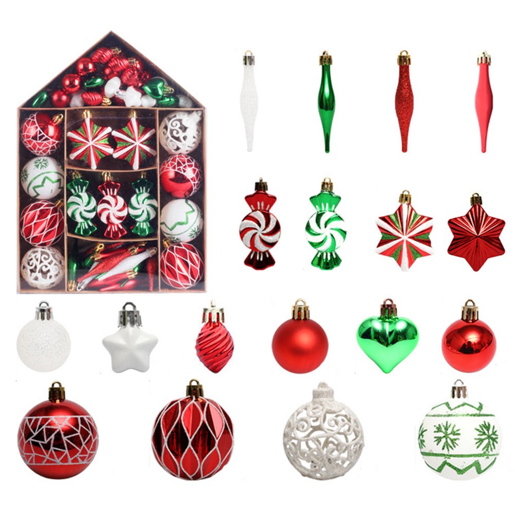Christmas Ball Ornaments Festive Home Decoration Christmas Party Decor - Picture 21 of 32