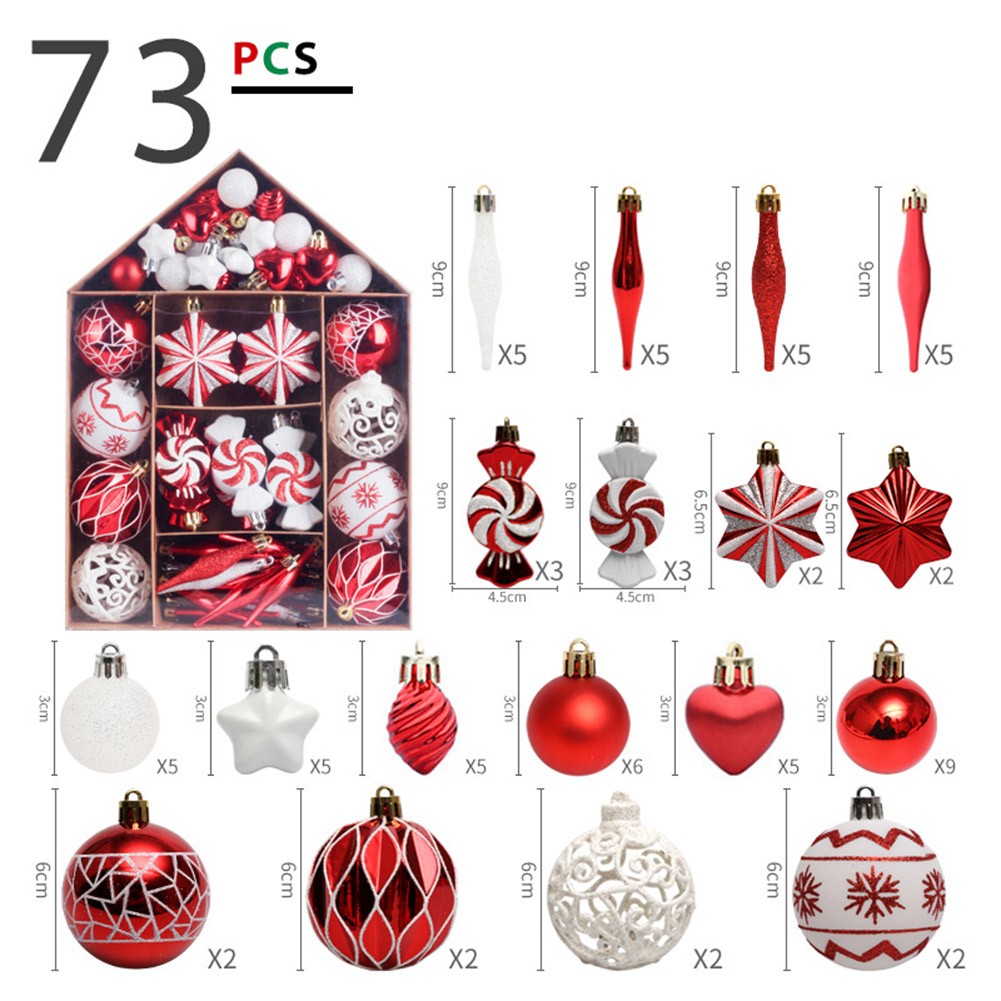 Christmas Ball Ornaments Festive Home Decoration Christmas Party Decor - Picture 16 of 32