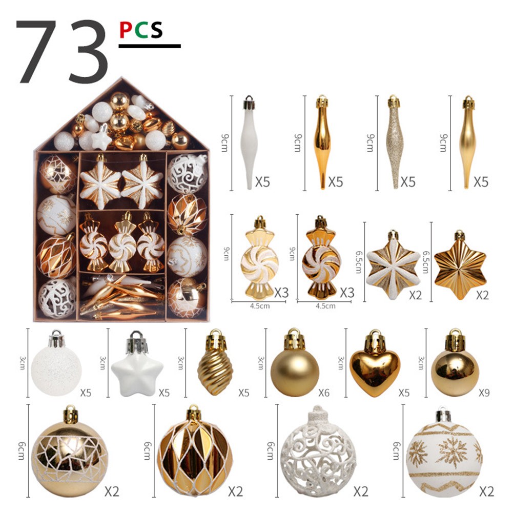 Christmas Ball Ornaments Festive Home Decoration Christmas Party Decor - Picture 29 of 32