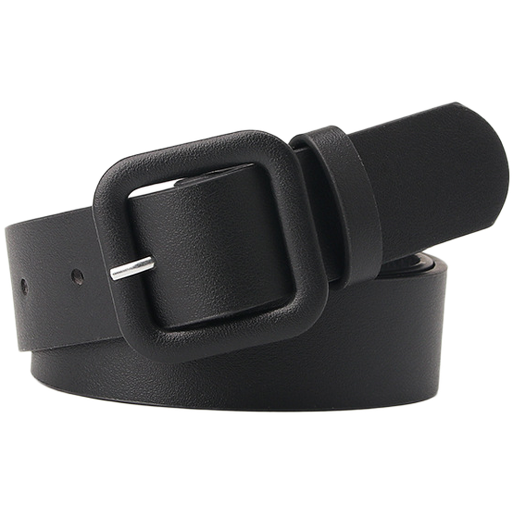 Women Minimalist Square Buckle Candy Color Belt Fashion Elegant Waistband - Picture 16 of 24
