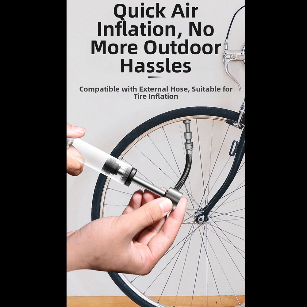 Compact Portable Road Bike Pump Transparent Design High Pressure Mini Pump - Picture 18 of 28