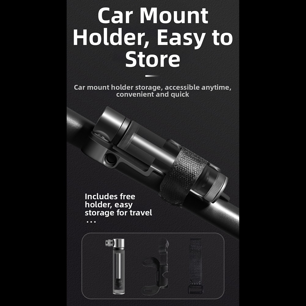 Compact Portable Road Bike Pump Transparent Design High Pressure Mini Pump - Picture 19 of 28