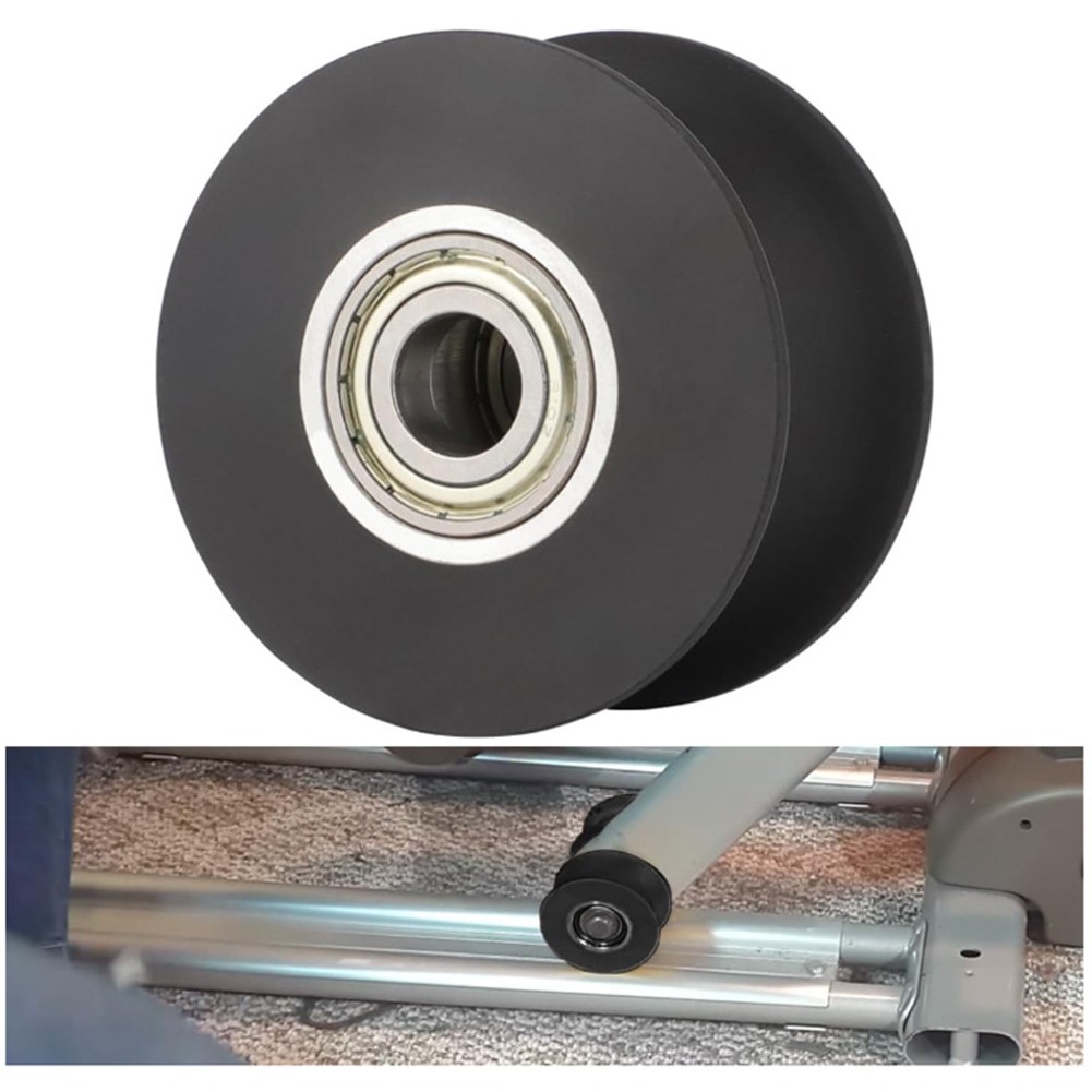 Fitness Elliptical Machine Roller Wheels with Aluminum Core Various Sizes