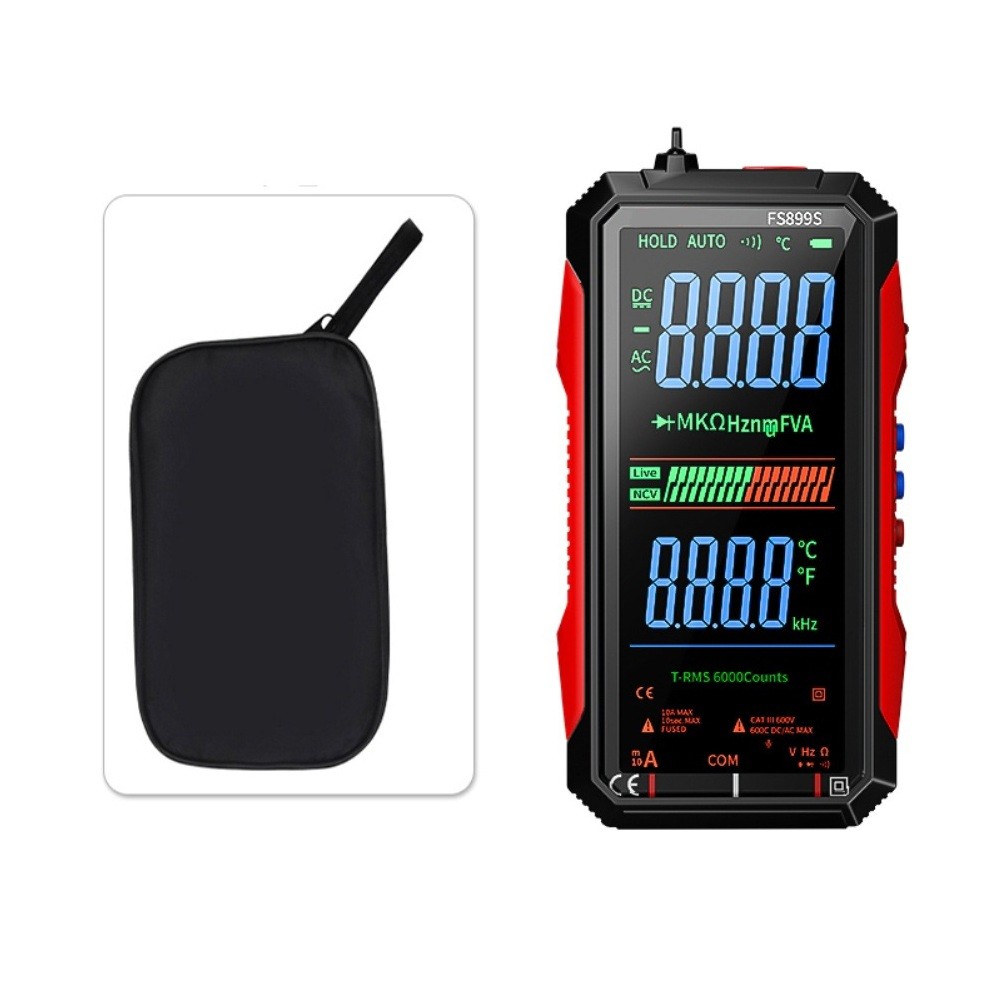 FS899S Digital Multimeter With USB C Charging And Large Backlight Display