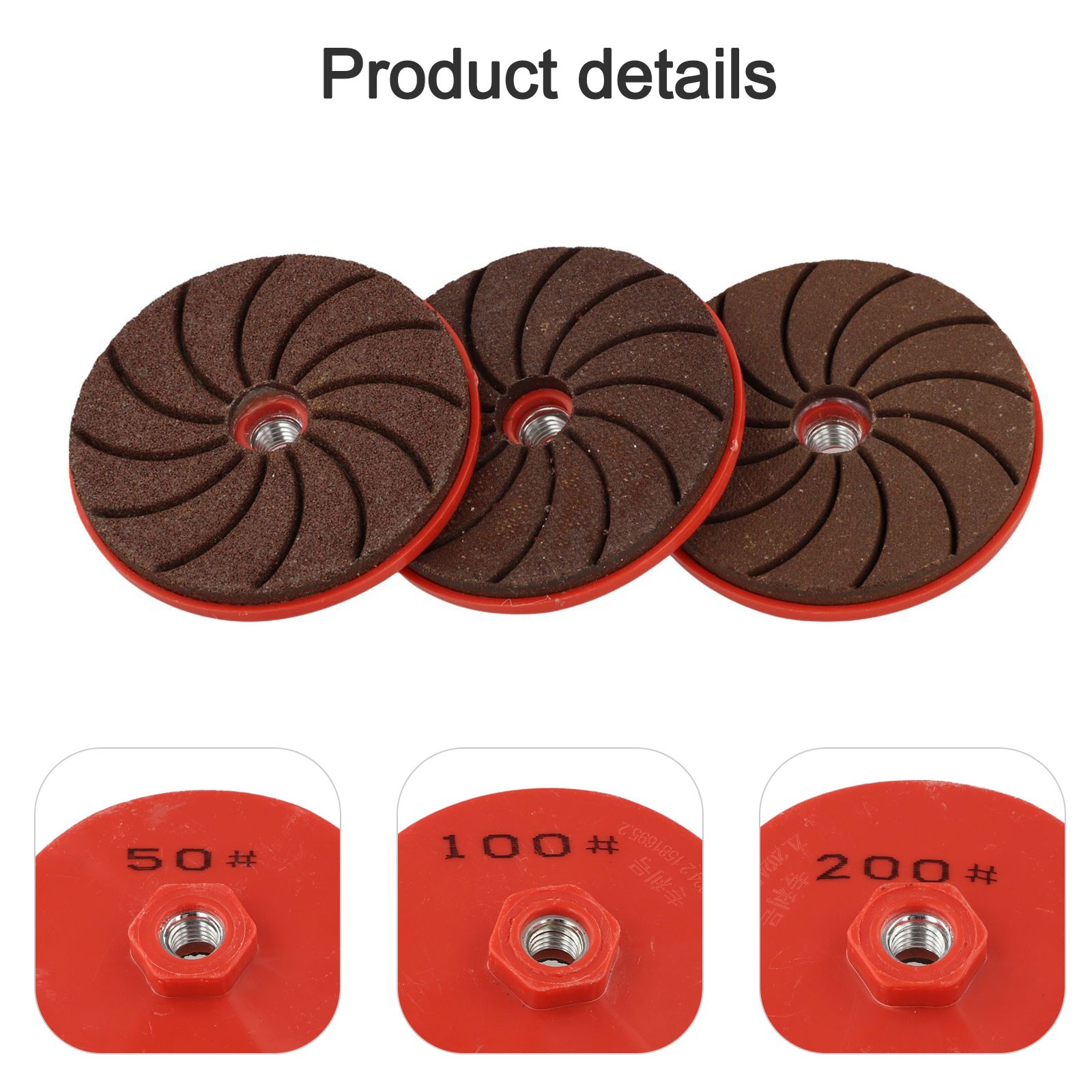 Integrated Design 3PCS Grinding Discs for Professional Angle Grinder Use