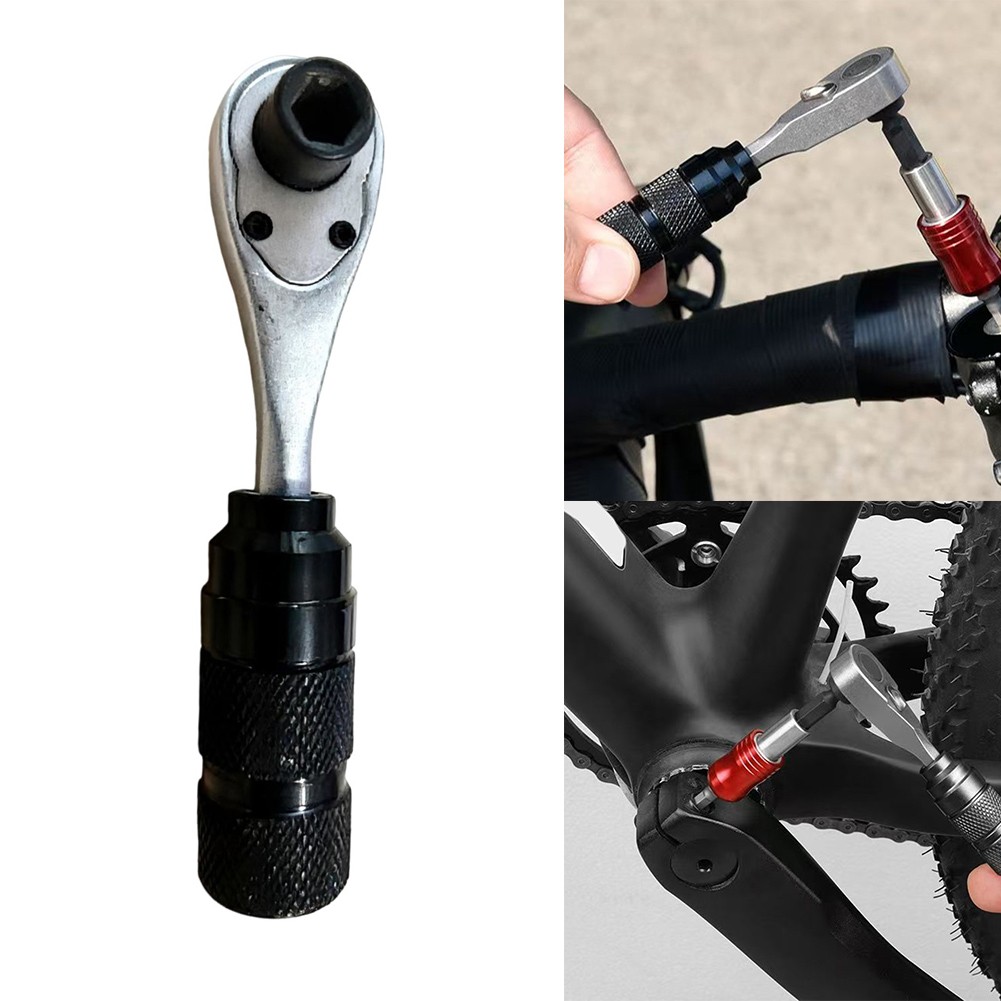 4 in 1 Mini Ratschenschlüssel mit glatter Rotation für 14 Zoll Bit Reparatur Einsatz - Bild 17 von 21