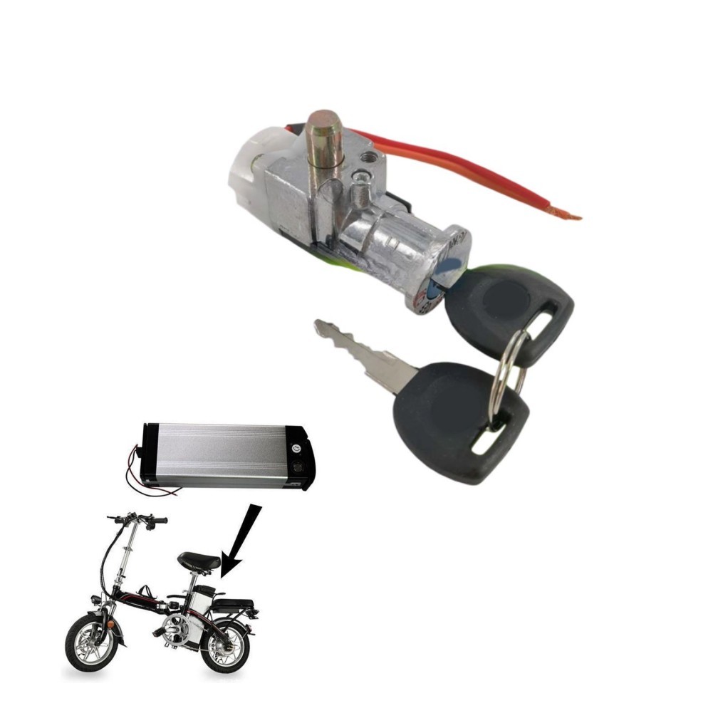Battry Lock for Folding Bike Designed for ZONCELL Battery Case Easy Install