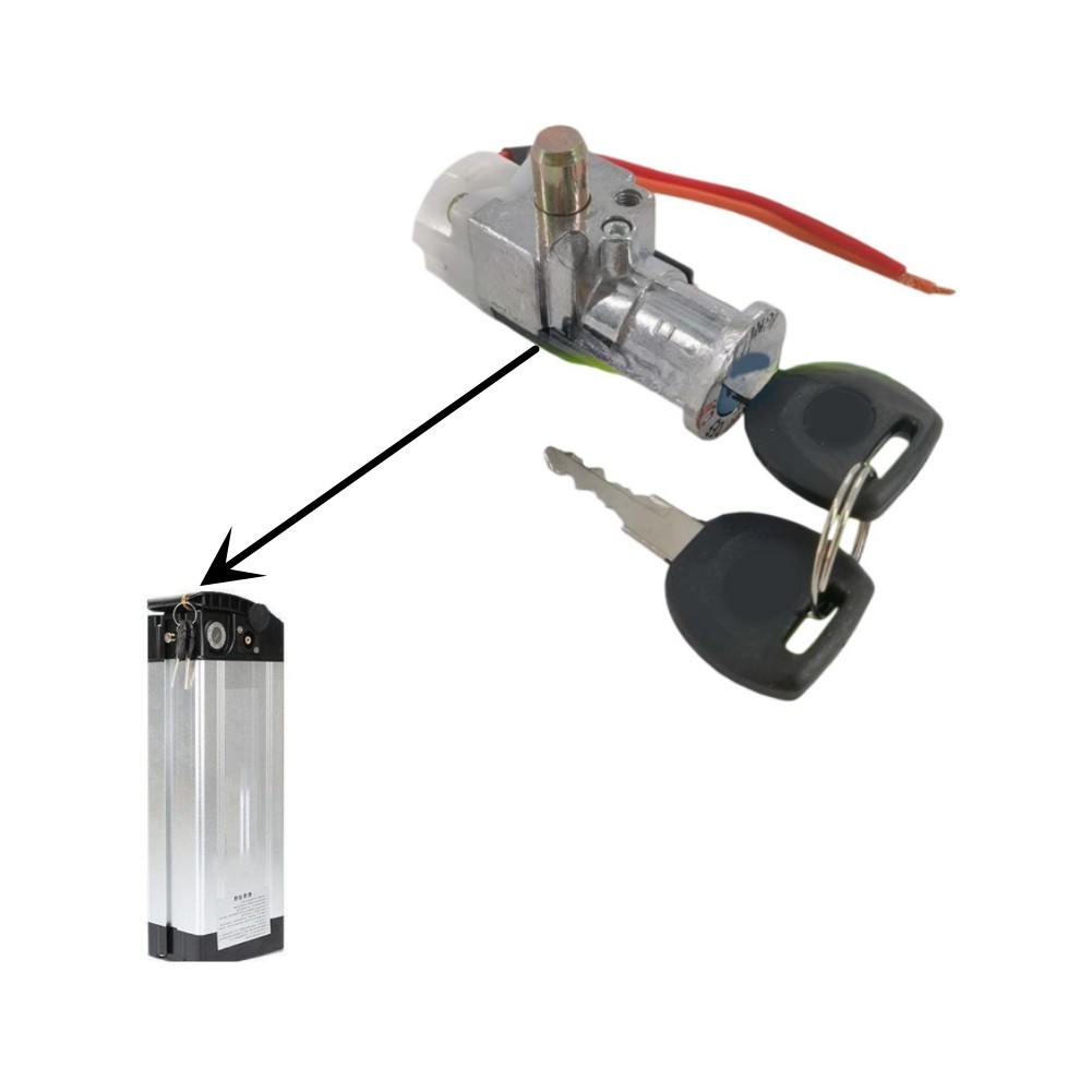 Battry Lock for Folding Bike Designed for ZONCELL Battery Case Easy Install