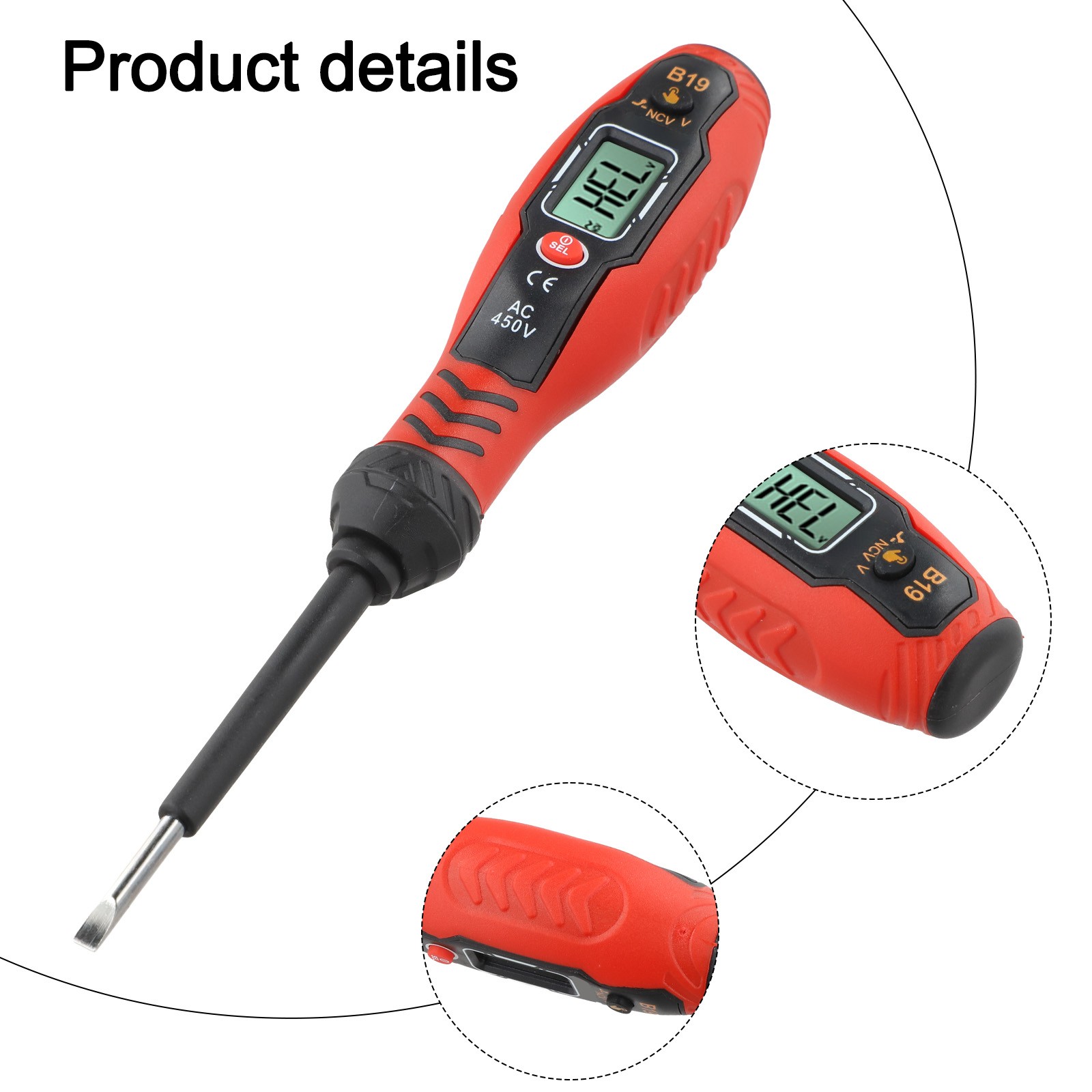 Reliable Electrical Voltage Tester Pen with Audible Light Alerts for Safe Work