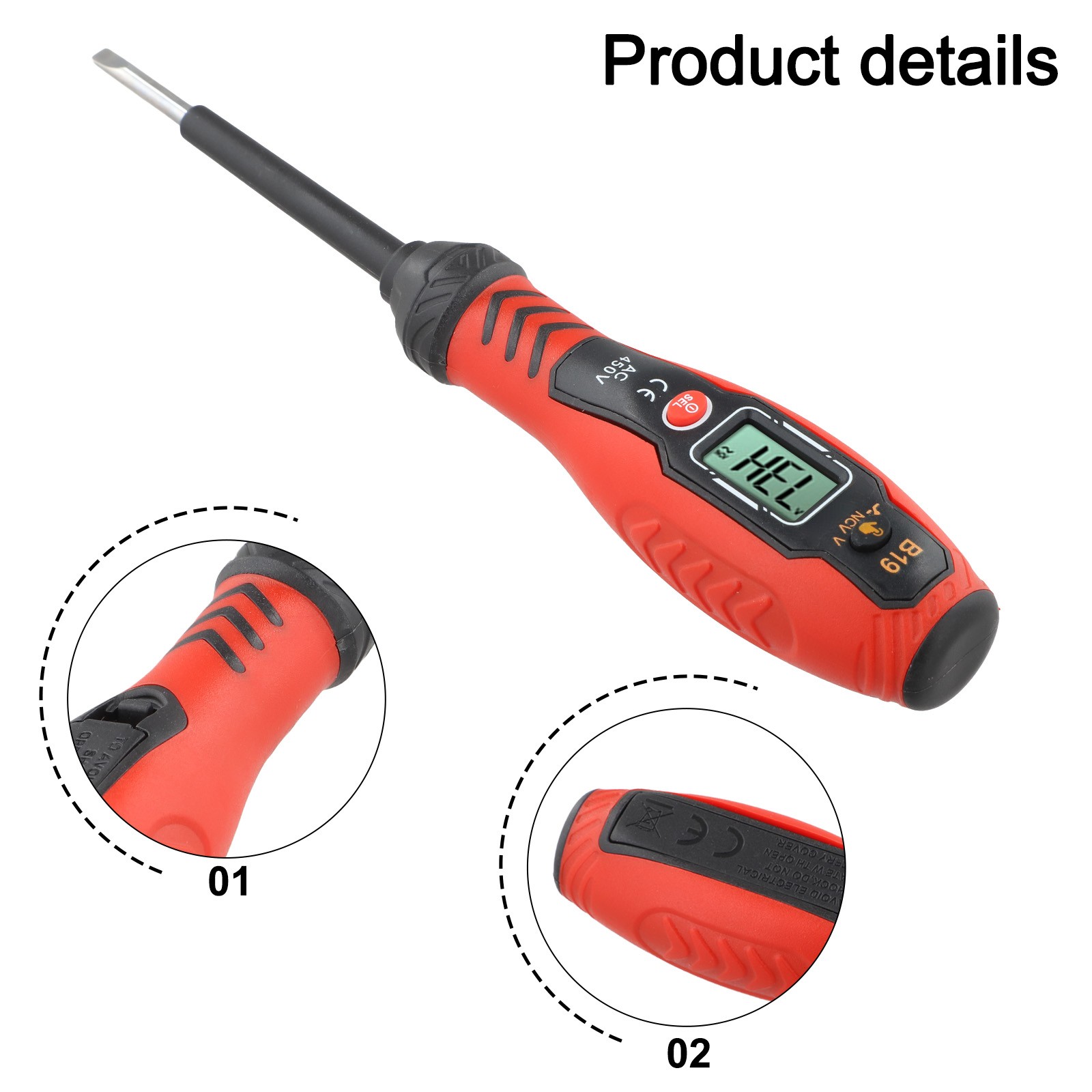 Reliable Electrical Voltage Tester Pen with Audible Light Alerts for Safe Work