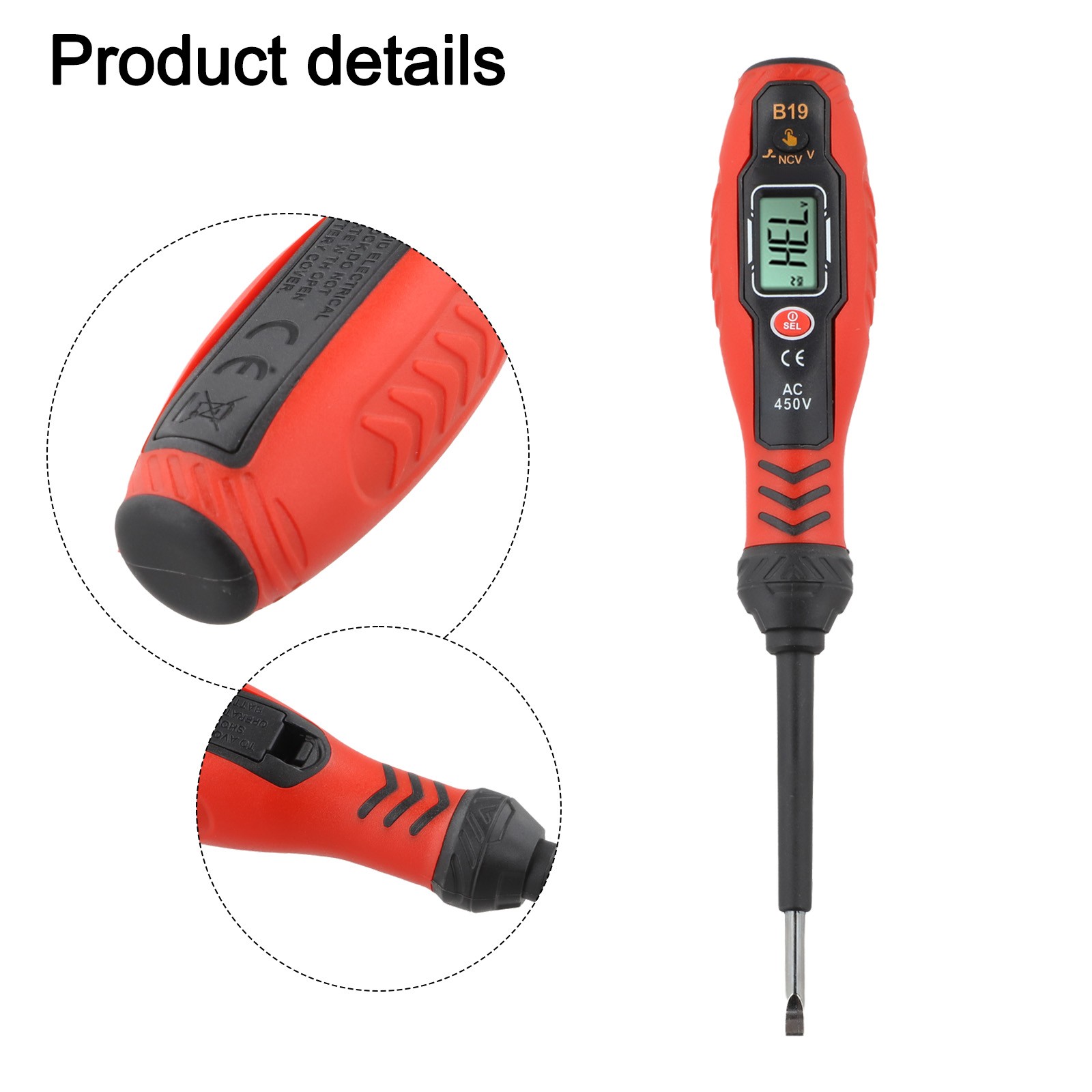 Reliable Electrical Voltage Tester Pen with Audible Light Alerts for Safe Work