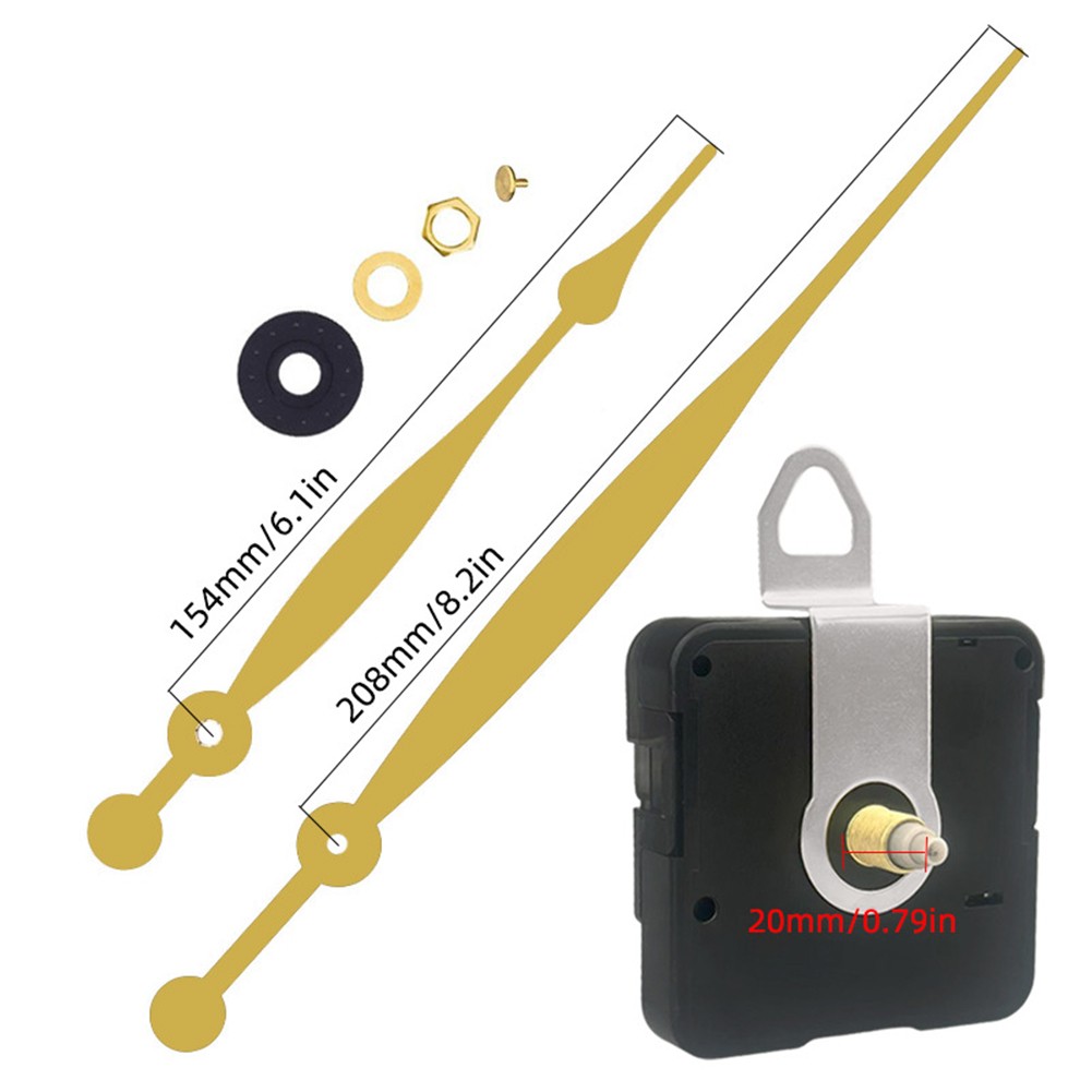 Silent Quartz Clock Movement Replacement for DIY Wall Clocks and Home Decor