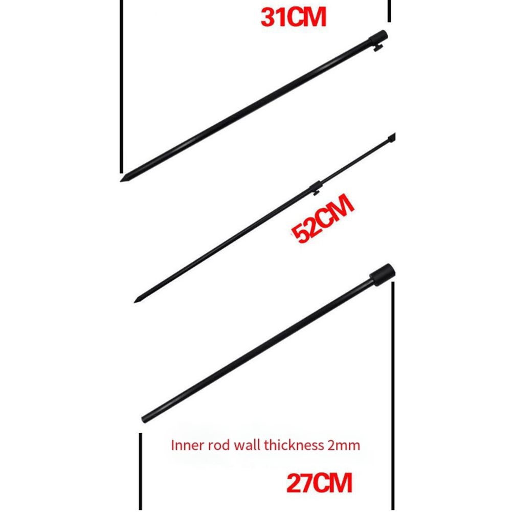 Fishing Rod Pod Rest with Conical Tip Telescopic 30 50cm 48 75cm for Rod Alarm - Picture 25 of 37