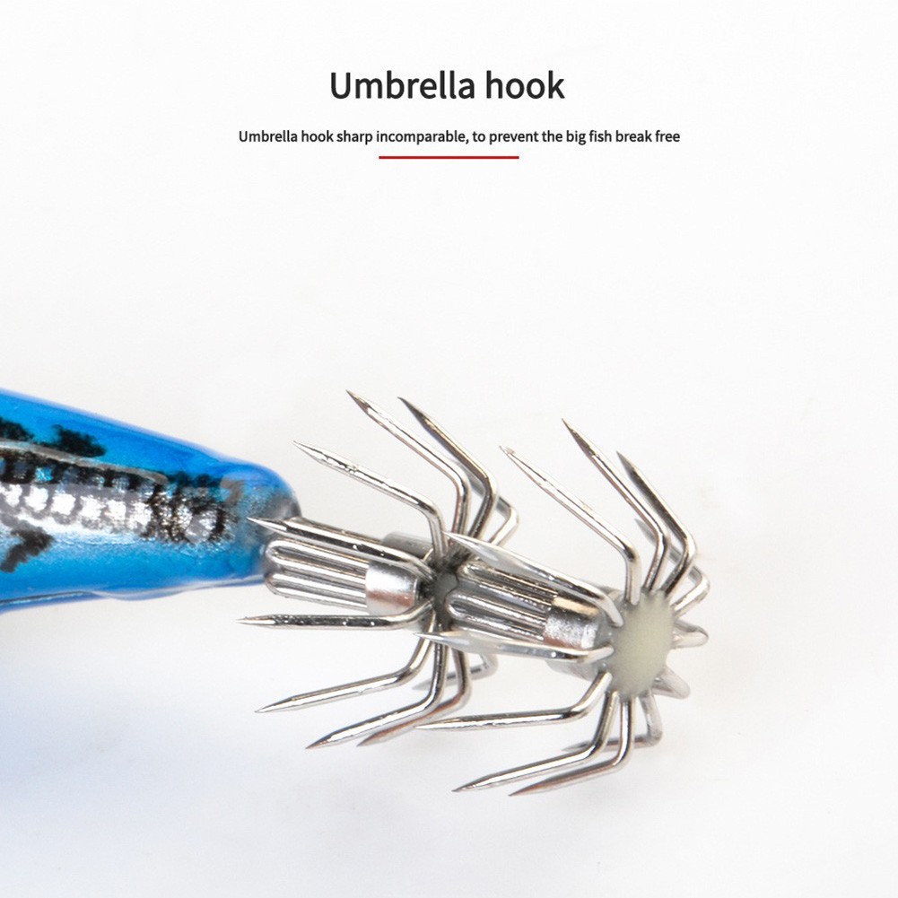 Realistic Wooden Shrimp Bait with Needle Hook for Sea Fishing 7cm 11 5g - Picture 17 of 24