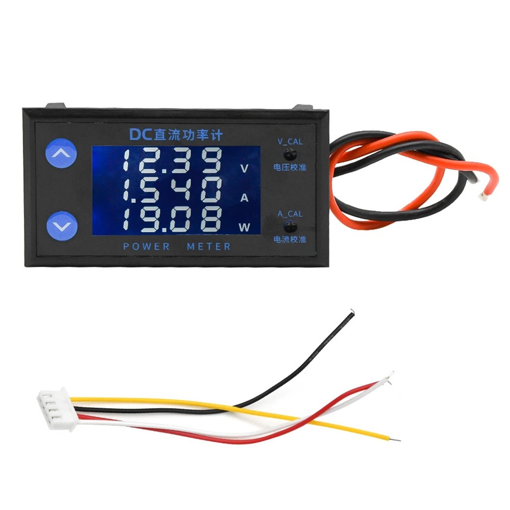 DC 812V 10A Digital Power Meter Voltmeter Current Tester With Clear LCD Display