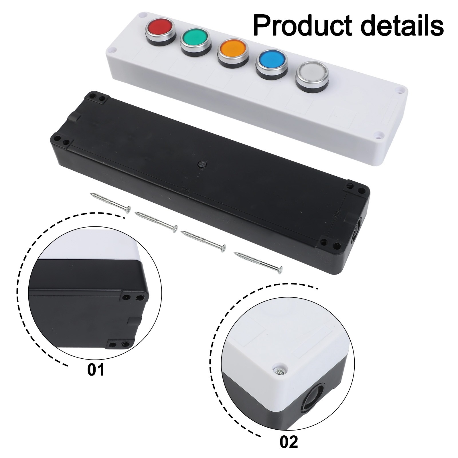 22mm Waterproof Push Button Switch Control Box with Anti Rust Features