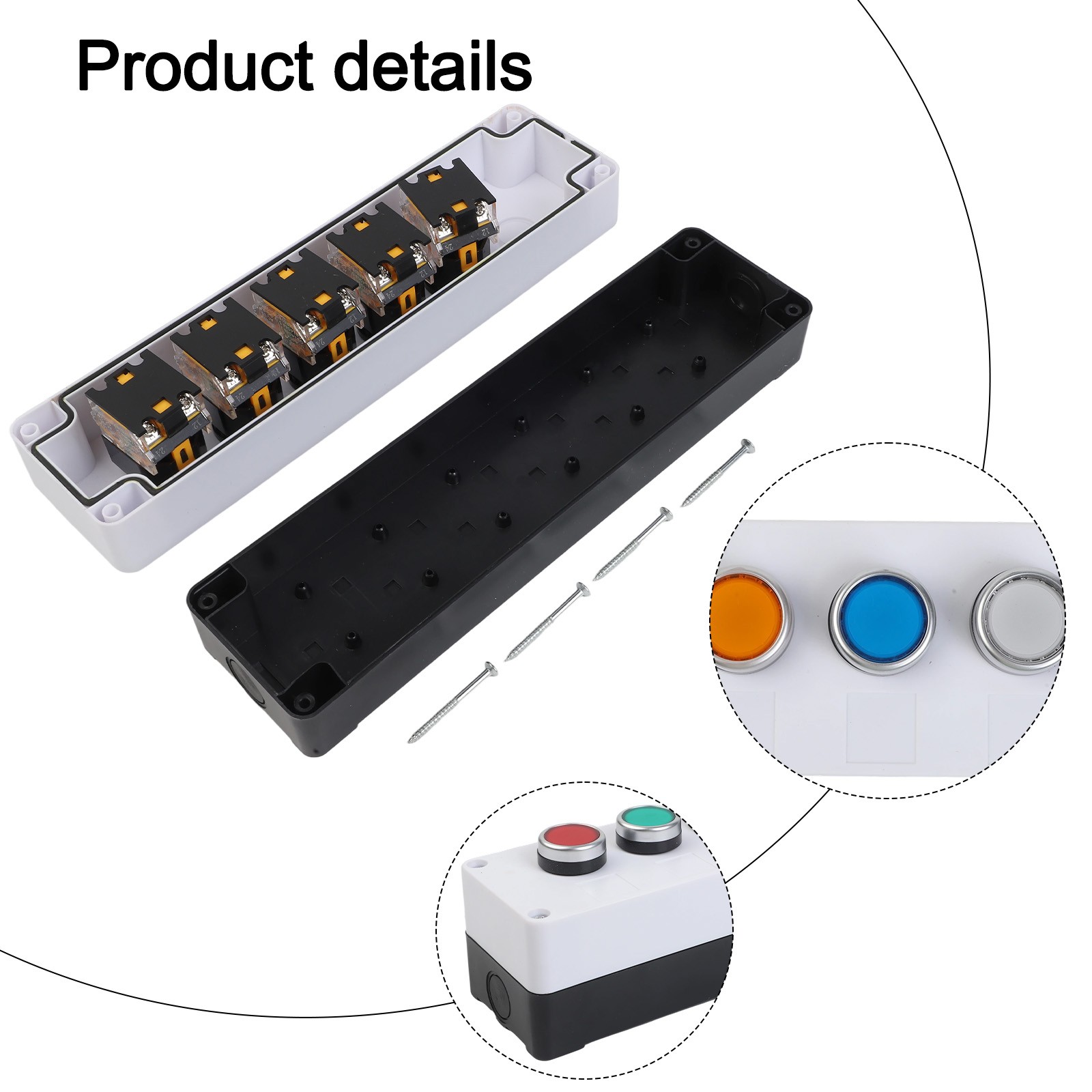 22mm Waterproof Push Button Switch Control Box with Anti Rust Features