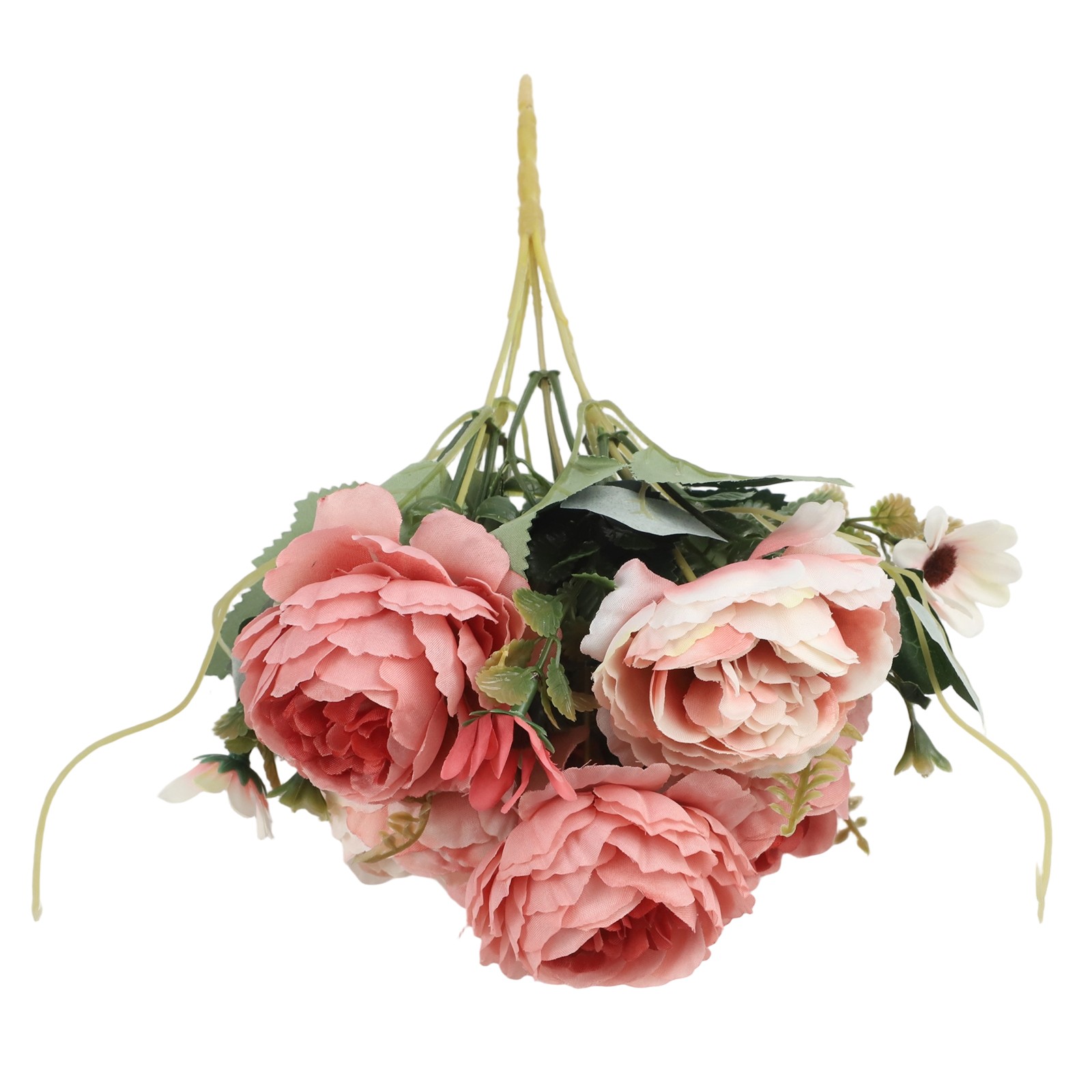 Realistic Faux Flower Arrangement Peony Roses for Elegant Home and Event Decor