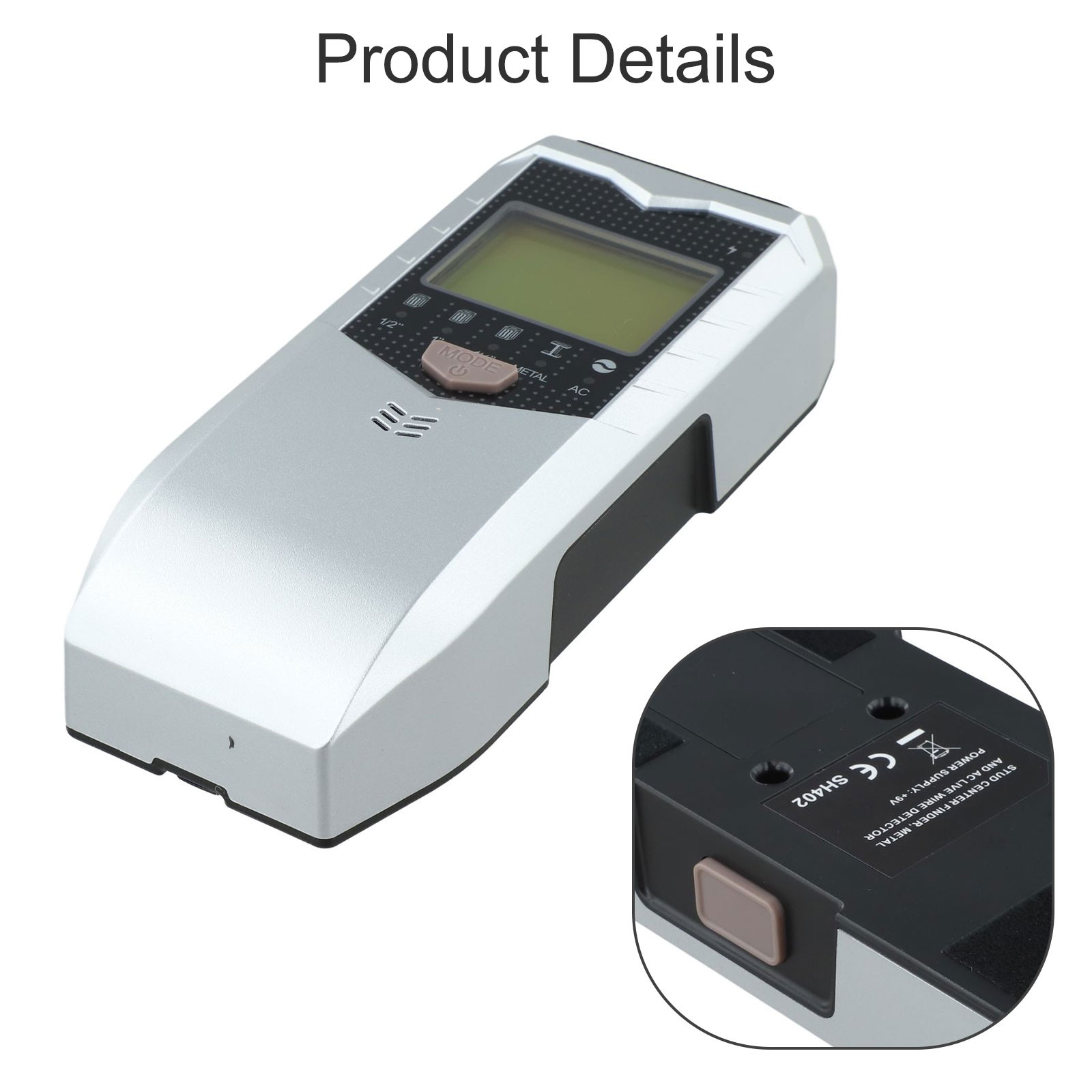 Wall Metal Detector SH402 5in1 Handheld Scanner for Studs with AC Wire