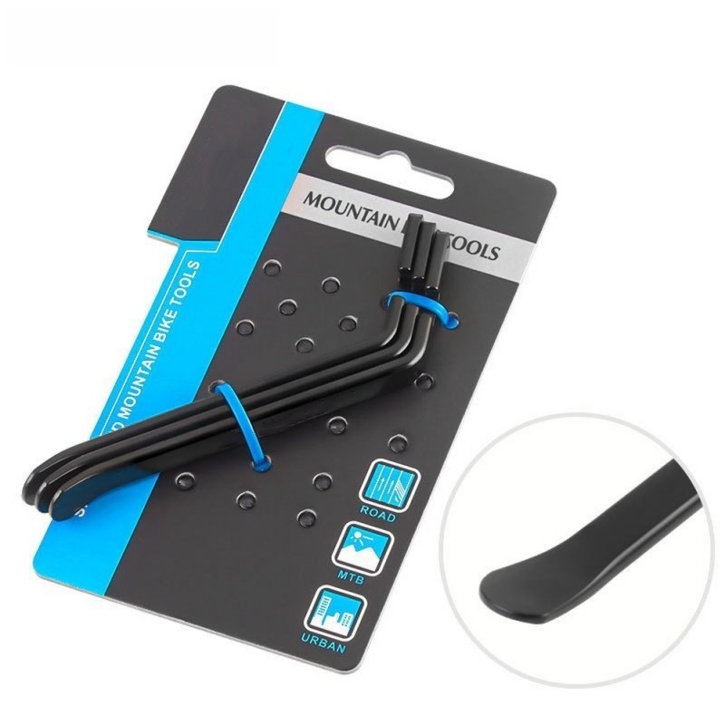 Heavy Duty Carbon Steel Tire Lever Set 3 Pcs for Mountain Bike Maintenance - Picture 13 of 14