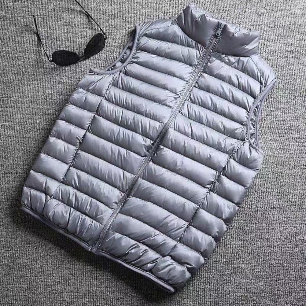 Mens Ultra Light Sleeveless Vest Jacket Portable Warm Puffer Waistcoat Winter - Picture 9 of 14
