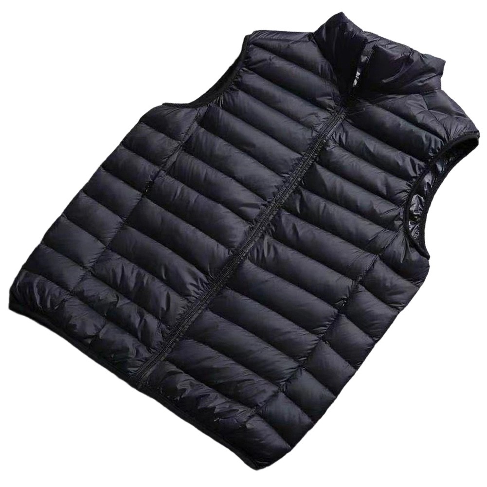 Mens Ultra Light Sleeveless Vest Jacket Portable Warm Puffer Waistcoat Winter - Picture 8 of 14