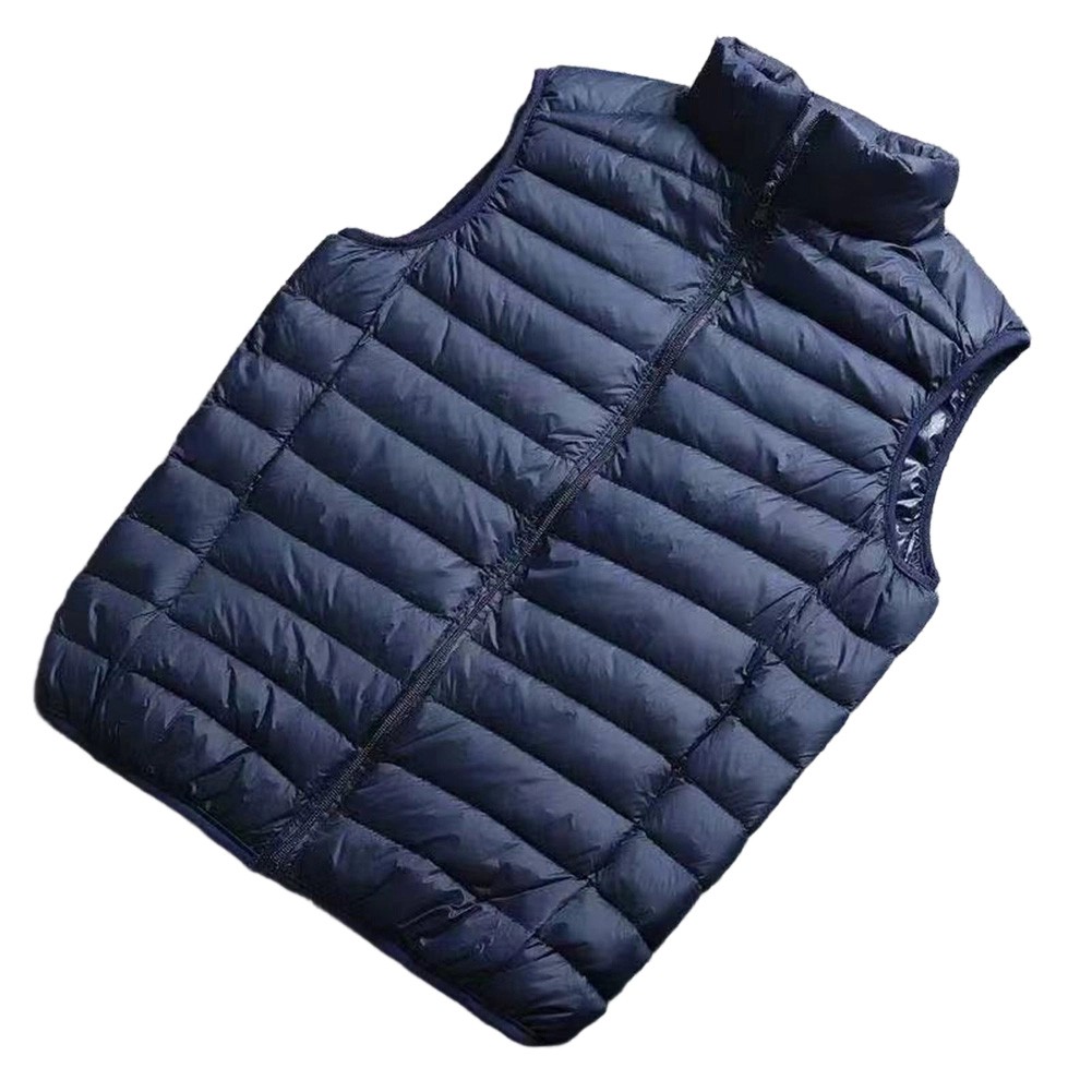 Mens Ultra Light Sleeveless Vest Jacket Portable Warm Puffer Waistcoat Winter - Picture 14 of 14