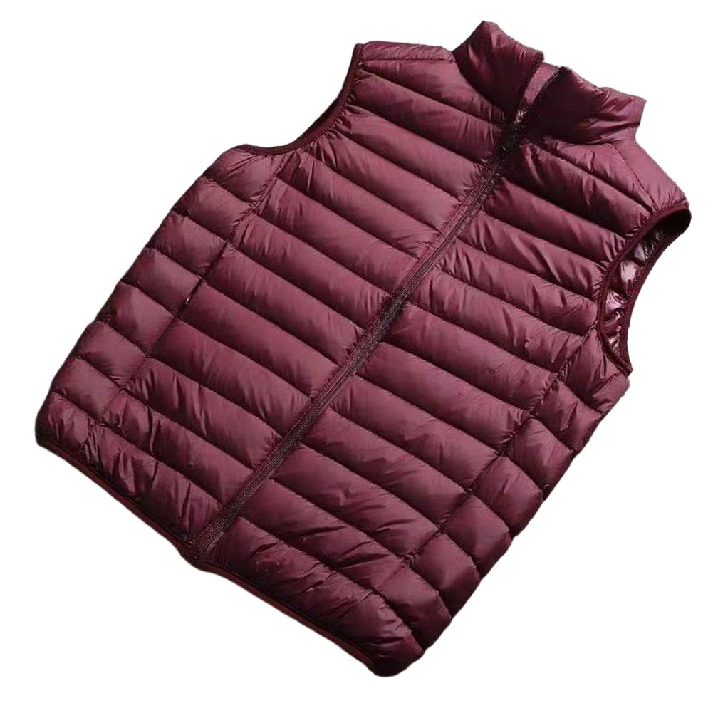 Mens Ultra Light Sleeveless Vest Jacket Portable Warm Puffer Waistcoat Winter - Picture 12 of 14